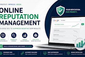 do online reputation management, ORM, reverse SEO to suppress negative links