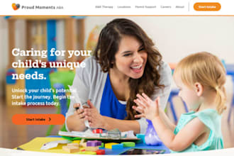 design wix aba therapy website behavioral therapy autism treatment website