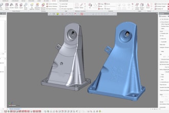 do reverse engineering, stl to cad, image mesh and scan to cad and step files