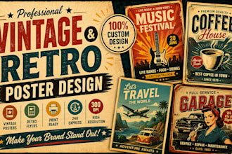 design best retro vintage poster