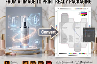 make ai image to print ready cosmetic packaging