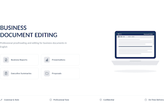 professionally proofread and edit your business documents