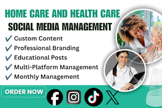 manage social media for home care and healthcare agencies