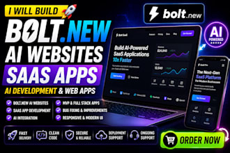 bolt new ai website bolt new saas app bolt new ai development bolt new app