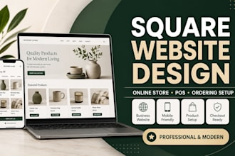 design square website or square online store for business