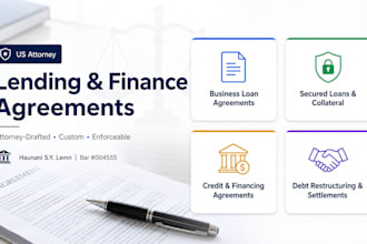 draft a debt restructuring and settlement agreement as US attorney contract law