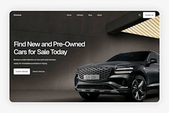 design a responsive car dealer and auto dealership website that generates leads