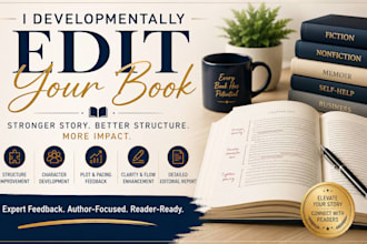 developmentally edit your book for structure and readability