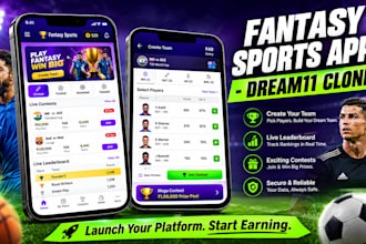 develop your fantasy sports app, fantasy football app, dream11 clone