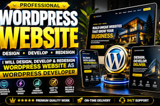 design develop, redesign wordpress website development as a wordpress developer