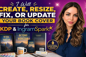 resize, fix, and prepare your book cover for KDP and ingramspark