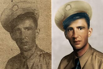 do old photo restoration, colorize, repair damaged photos