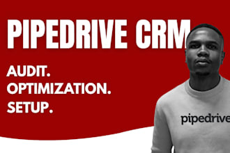 audit pipedrive crm system and optimize workflow