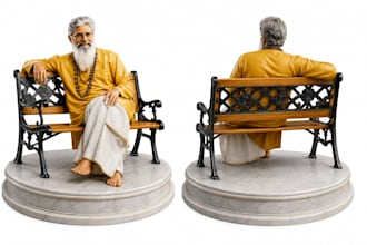 create a custom 3d printable statue from your photo