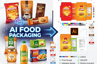 convert your ai food packaging into print ready files