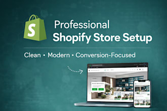 create a professional shopify store optimized for sales