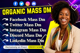 discord mass dm, telegram mass dm, instagram outreach and server promotion