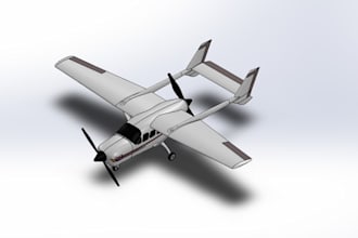 design 3d cad models for drones, uavs, and aircraft