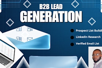 do b2b lead generation, prospect list building, and research