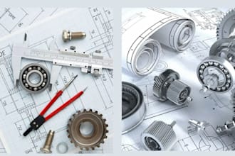 do 3d cad design, mechanical design, and product design