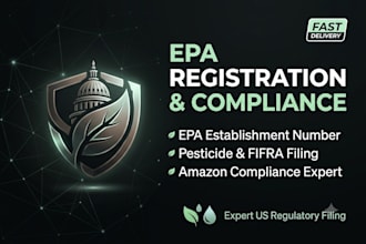 do epa registration, epa establishment number, and compliance filing