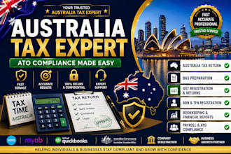do australia tax return, bas gst, abn tfn, ato filing, bookkeeping and company