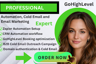 gohighlevel cold email outreach workflow ghl b2b cold email outreach campaign