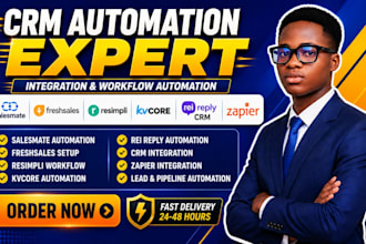 salesmate freshsales automation resimpli kvcore rei reply crm zapier integration