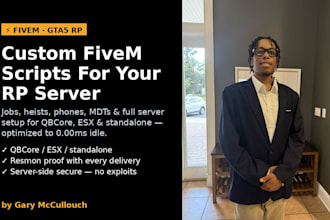 create custom fivem scripts for your gta5 roleplay server