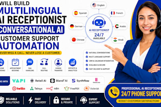 build multilingual ai receptionist conversational ai customer support automation