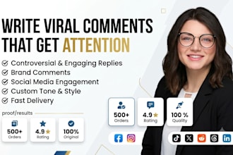 write controversial comments for your post brand o