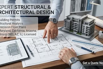 structural engineer floor plan and architectural plan civil in maryland ca az il