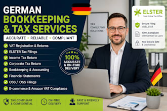file german vat returns, bookkeeping, income tax and elster tax filings