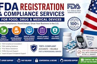 provide fda registration and compliance for food, drug, and medical devices