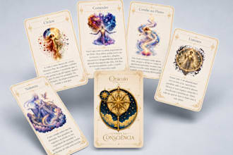create custom oracle or tarot deck designs