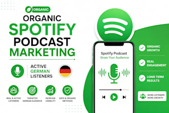 do organic spotify podcast promotion podcast marketing active german listeners