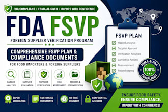 prepare fda fsvp plan for food importers and foreign suppliers