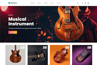 design musical instrument shopify store music website piano music store