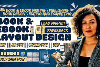 create KDP workbook, textbook, booklet layout, lead magnet, manual, and diary