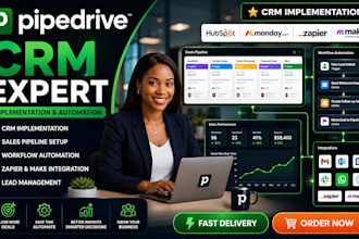 setup pipedrive CRM hubspot gohighlevel monday automation crm implementation