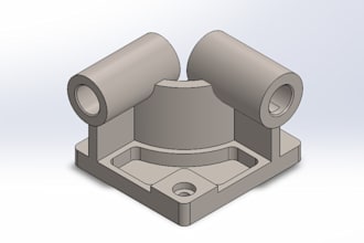design custom mechanical parts, bearing housings, brackets and cnc components