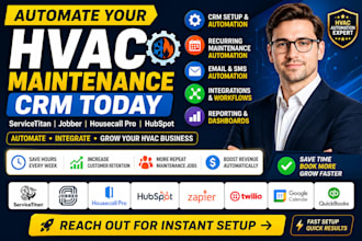 automate servicetitan jobber housecall pro hubspot recurring hvac maintenance