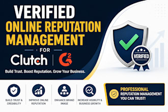 verified online reputation management for clutch g2 designrush gmb
