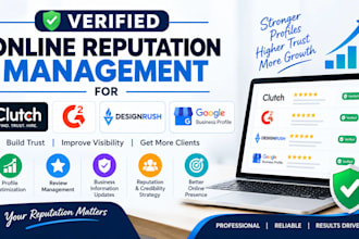 verified online reputation management for clutch g2 designrush gmb