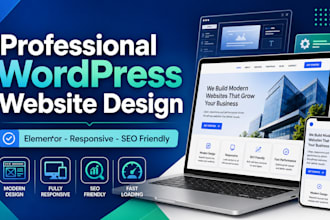 design and develop responsive word press website with elementor