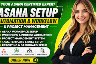 setup asana, automation, workflow and project management for german businesses