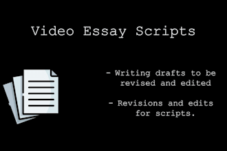 write scripts for video essays