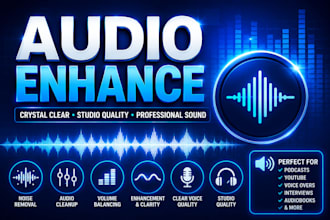 noise remove , edit audio , repair and enhance