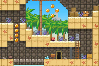 create full platformer game, web game 2d online multiplayer game and bug fixing