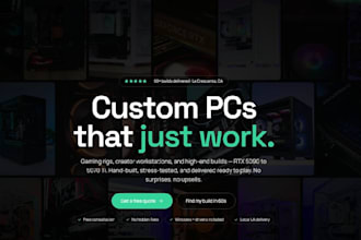 build a modern high performance nextjs react website